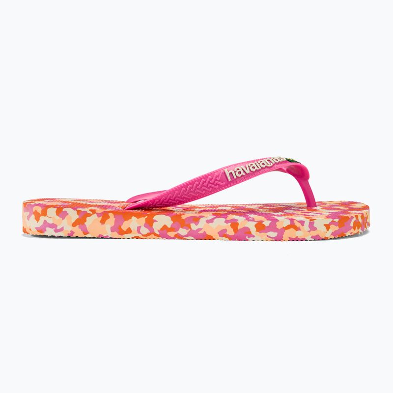 Джапанки Havaianas Brasil Tech II pink flux 2