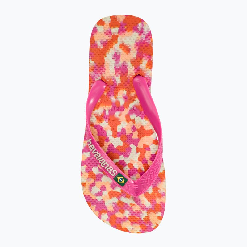 Джапанки Havaianas Brasil Tech II pink flux 5