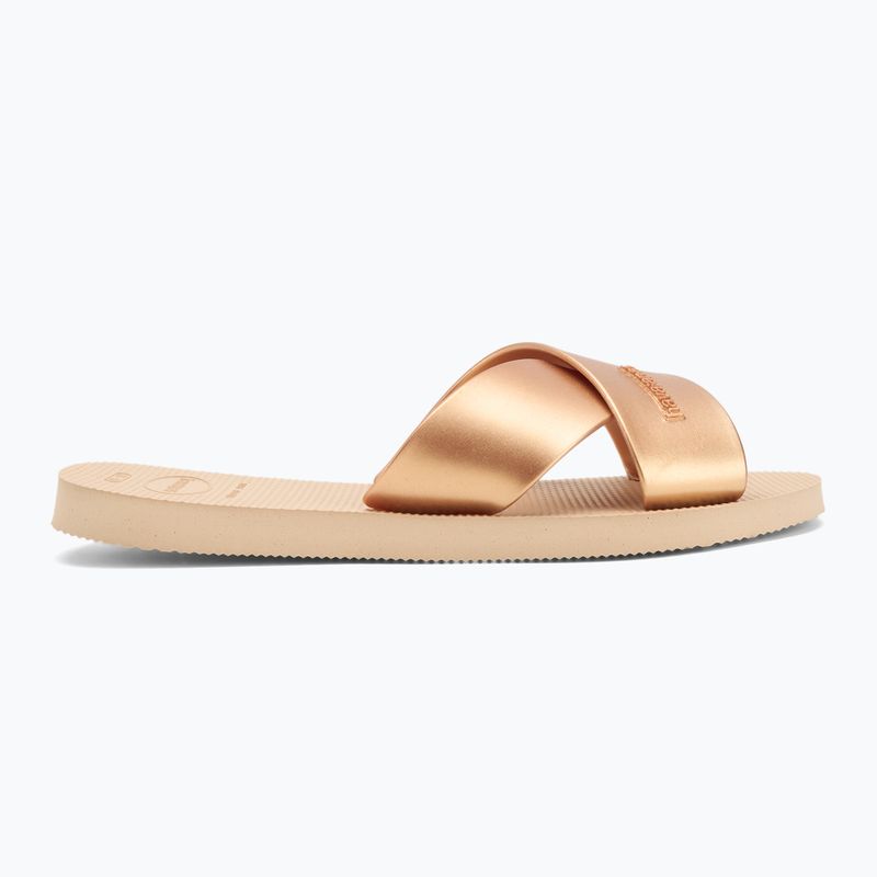Дамски джапанки Havaianas Aqua Metallic golden 2