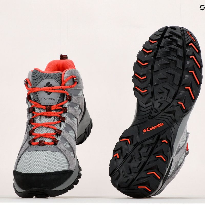 Дамски ботуши за трекинг Columbia Redmond III Mid Wp steam/red coral 19