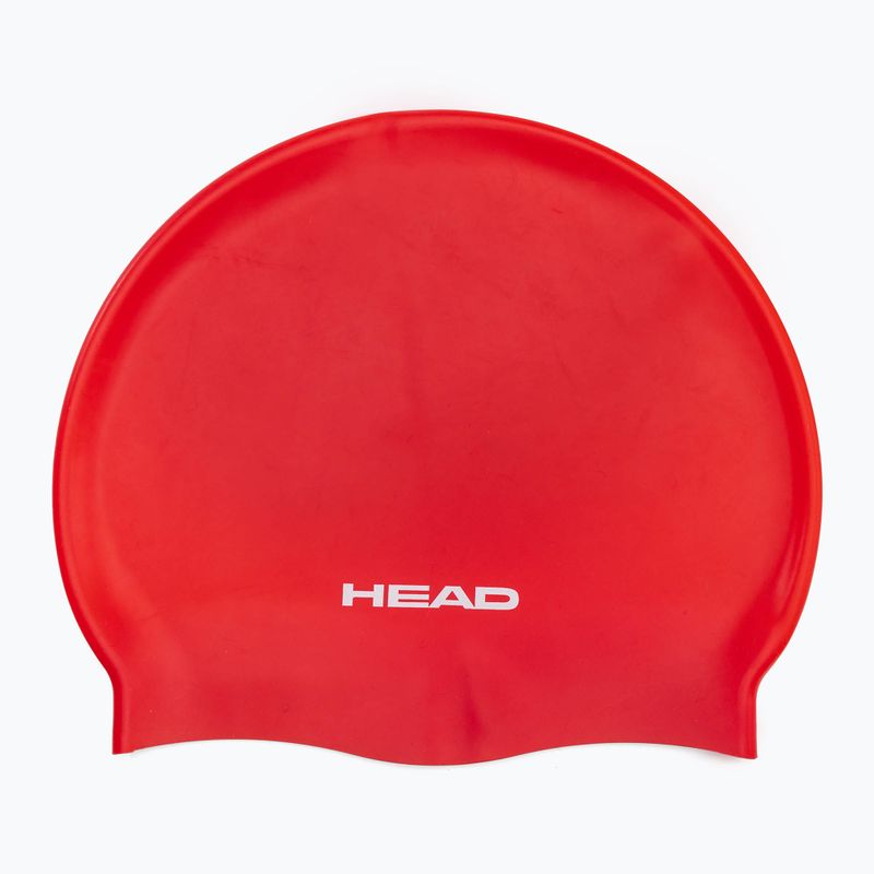 Детска плувна шапка HEAD Silicone Flat RD червена 455006