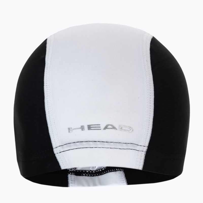 Детска шапка за плуване HEAD в черно и бяло 3