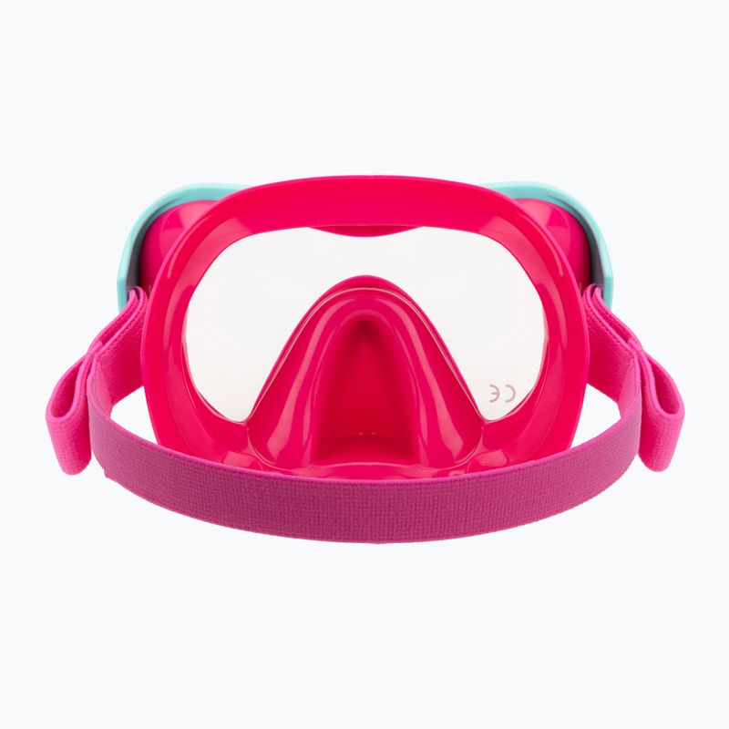 Детска маска за шнорхелинг Mares Turtle aqua/pink 4