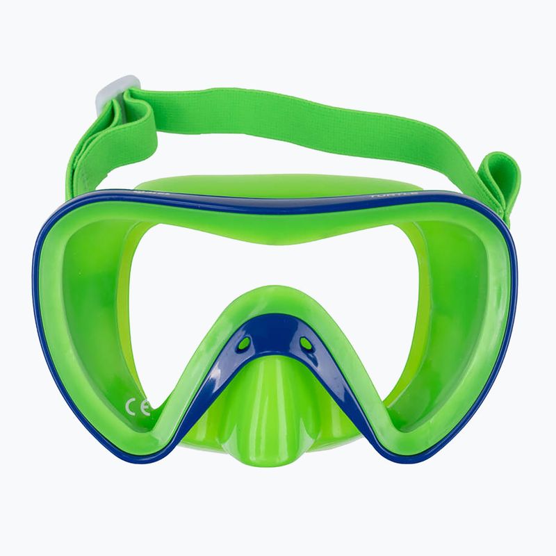 Детска маска за шнорхелинг Mares Turtle blue/green 2