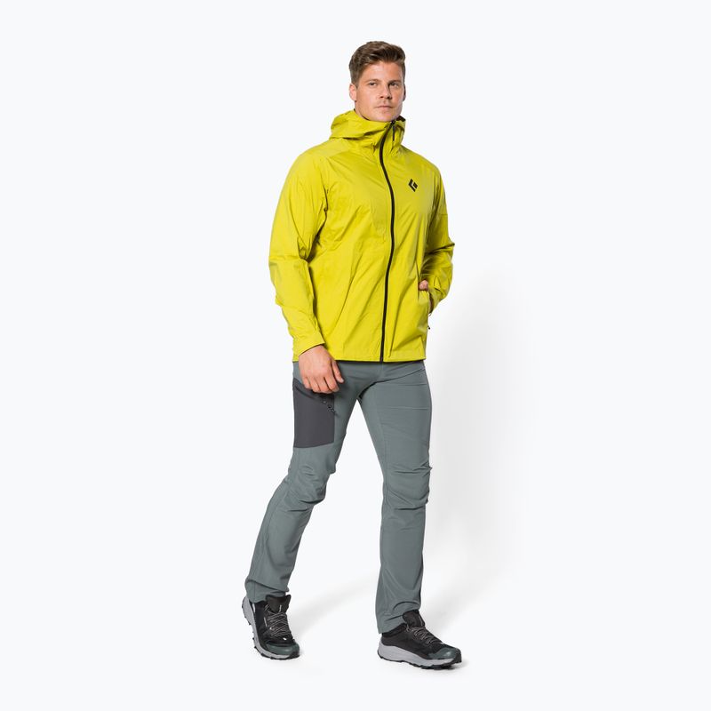 Мъжко яке за дъжд Black Diamond Stormline Stretch Membrane Yellow APCDT07006SML1 2