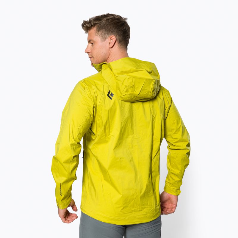 Мъжко яке за дъжд Black Diamond Stormline Stretch Membrane Yellow APCDT07006SML1 3
