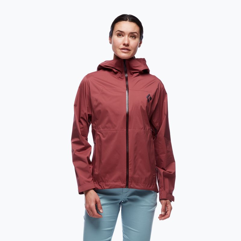 Дамско яке Black Diamond Stormline Stretch Rain cherrywood