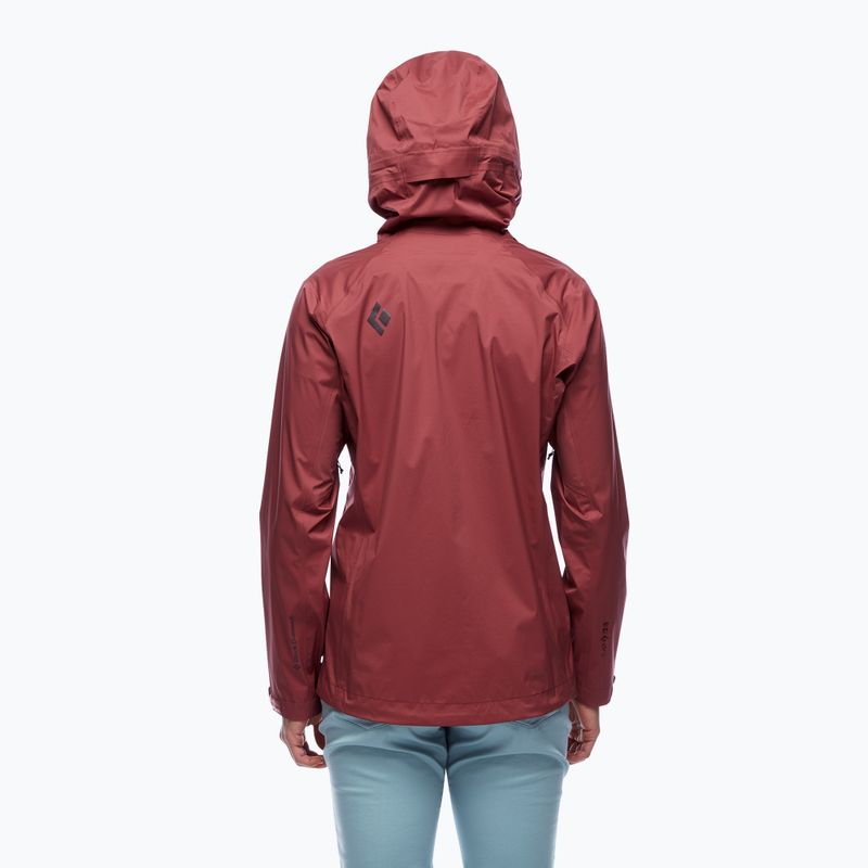 Дамско яке Black Diamond Stormline Stretch Rain cherrywood 2