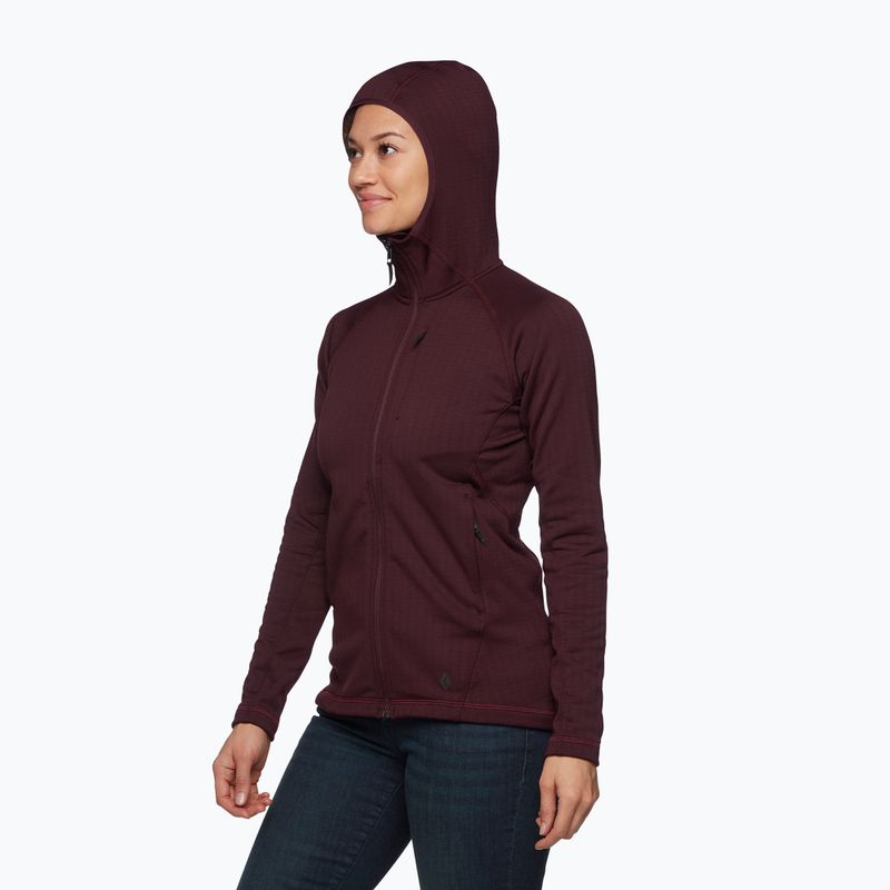 Дамско яке за трекинг Black Diamond Factor Hoody burgundy AP7440806018 3