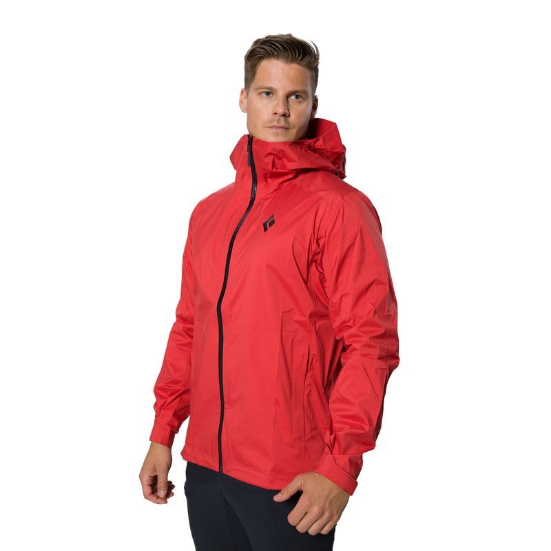 Мъжко дъждобранно яке Black Diamond Stormline Stretch Red APCDT06040SML1