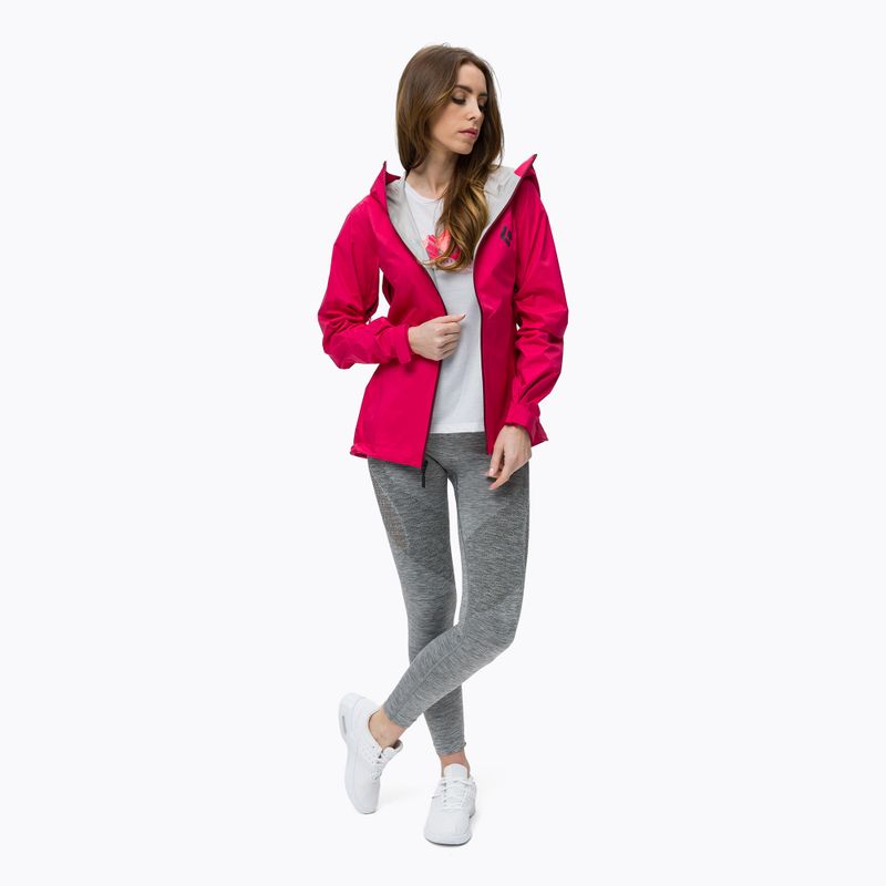 Дамско яке за дъжд Black Diamond Stormline Stretch Membrane Red APM6976034XSM1 2