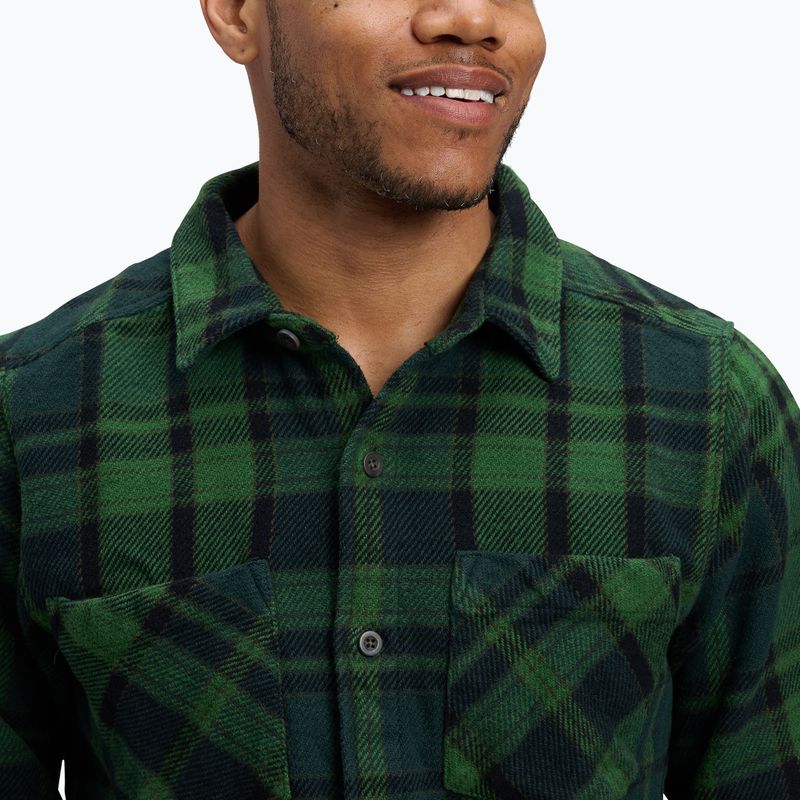 Мъжка трекинг риза Black Diamond Project Heavy Flannel palm green/anthracite plaid 4