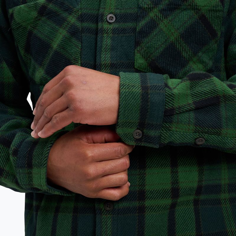 Мъжка трекинг риза Black Diamond Project Heavy Flannel palm green/anthracite plaid 5