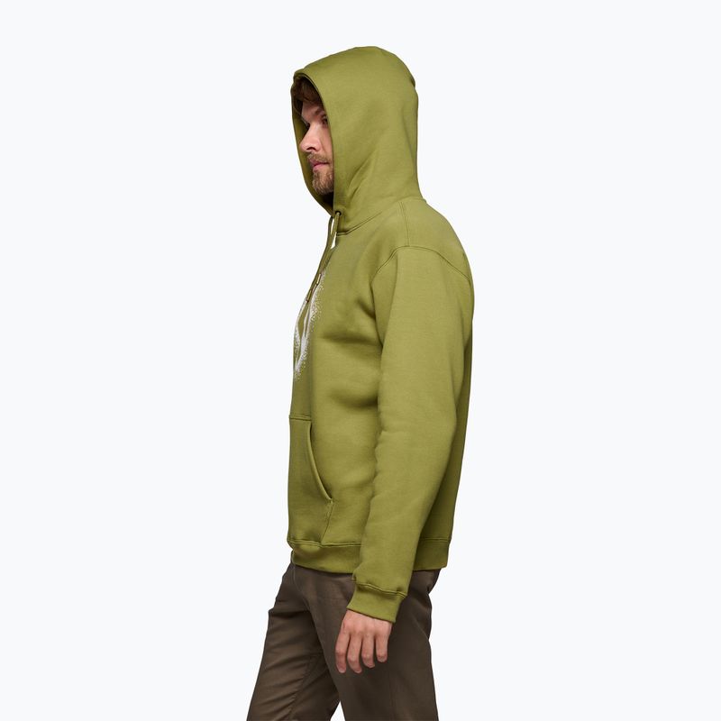 Black Diamond Chalked Up 2.0 Po Hoody camp green мъжки суитшърт 2