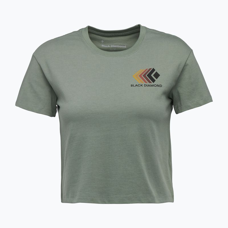 Дамска тениска Black Diamond Faded Crop laurl green 4