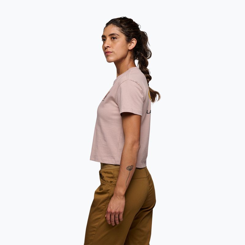 Дамска тениска Black Diamond Faded Crop бледо лилаво 2