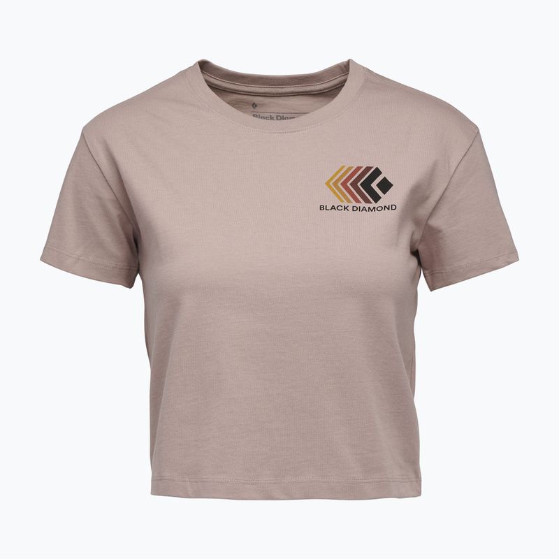 Дамска тениска Black Diamond Faded Crop бледо лилаво 4