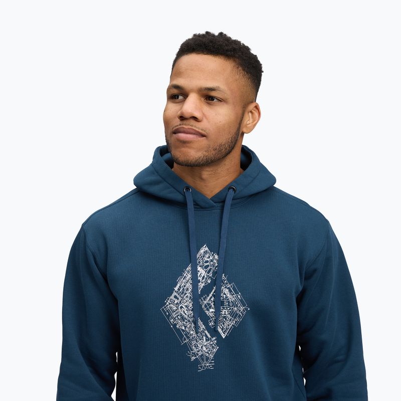 Мъжки суитшърт Black Diamond Engineered Diamond Po Hoody indigo 4