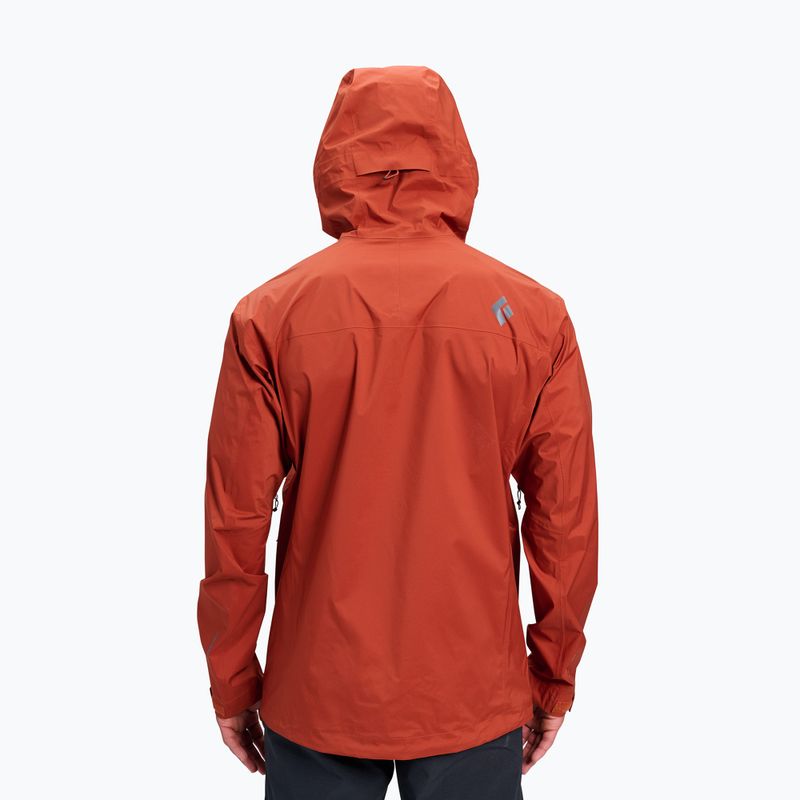 Мъжко яке против дъжд Black Diamond Fineline Stretch burnt sienna 2
