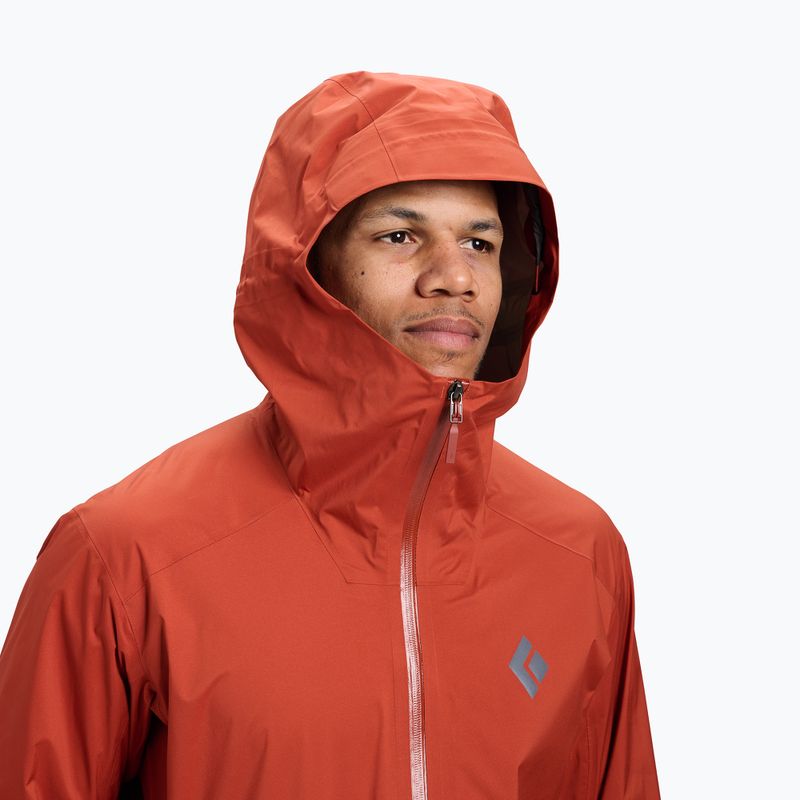 Мъжко яке за дъжд Black Diamond Fineline Stretch burnt sienna 4