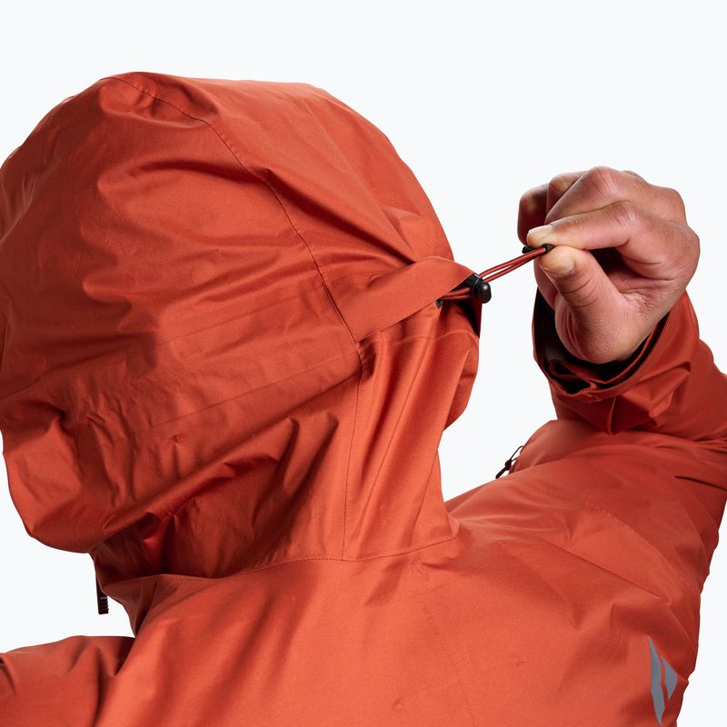 Мъжко яке за дъжд Black Diamond Fineline Stretch burnt sienna 5