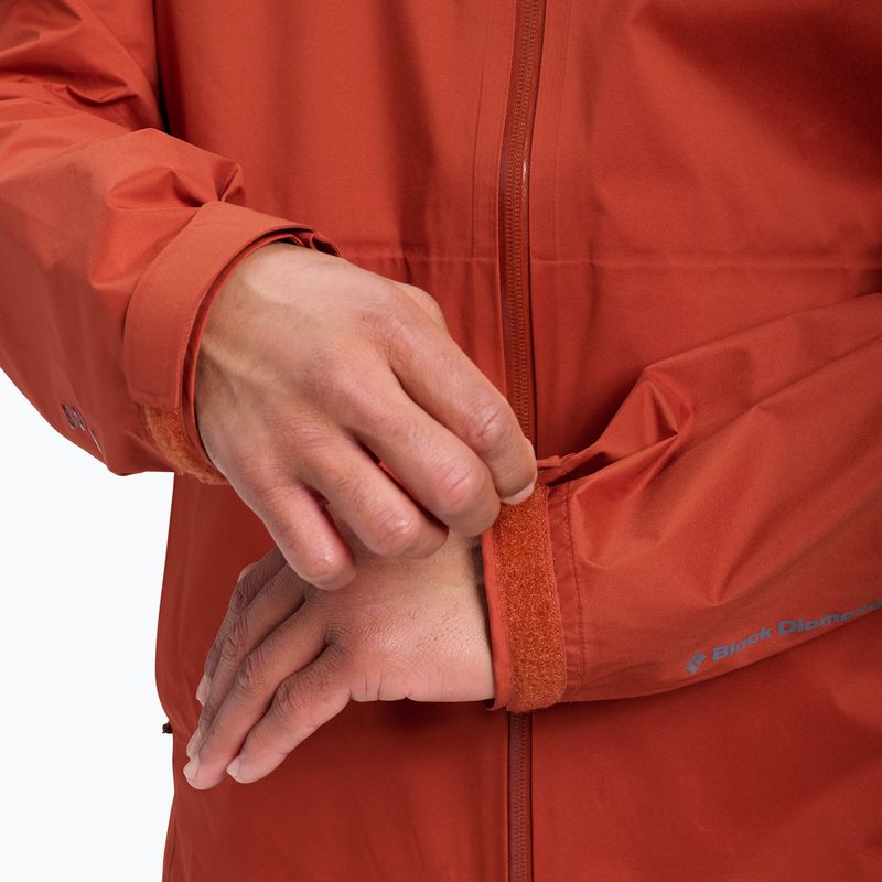 Мъжко яке за дъжд Black Diamond Fineline Stretch burnt sienna 7