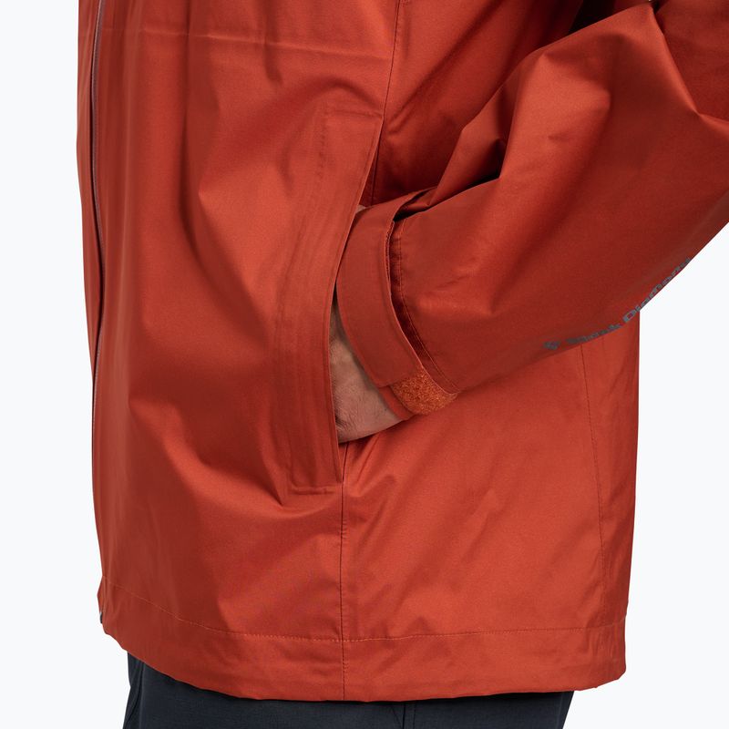 Мъжко яке за дъжд Black Diamond Fineline Stretch burnt sienna 8