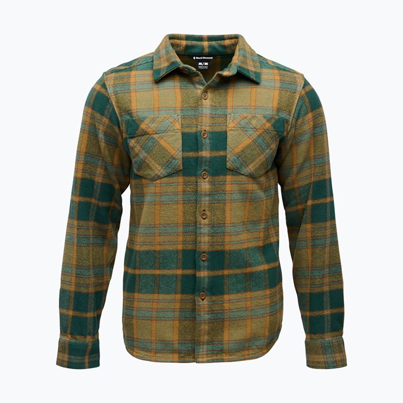 Мъжка риза Black Diamond Project Heavy Flannel deep woods/laurel green plaid 3