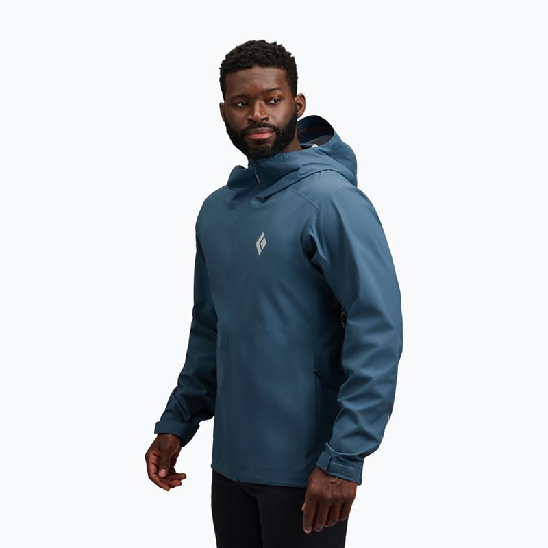 Мъжко яке за дъжд Black Diamond Strataline Stretch Shell midnight blue 2