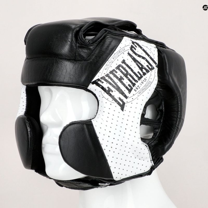 Мъжка боксова каска EVERLAST Leather 1910 black EV4820 7