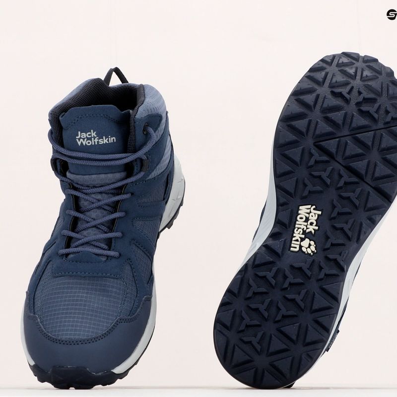Jack Wolfskin дамски ботуши за трекинг Woodland 2 Texapore Mid тъмносин 4051331 10