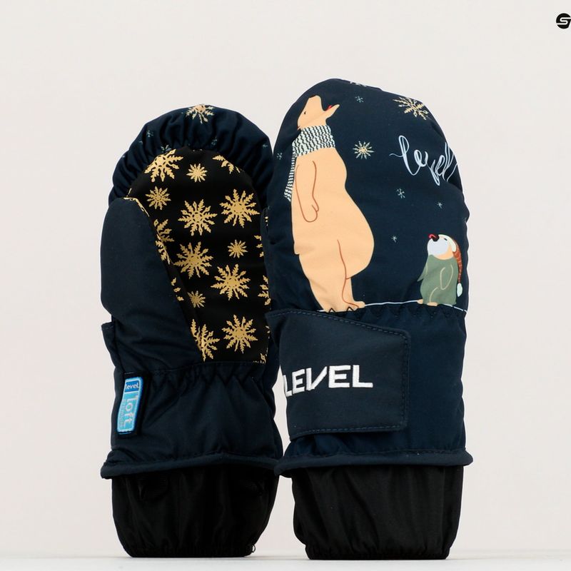 Детски ръкавици за сноуборд Level Animal Mitt сини 4174 5