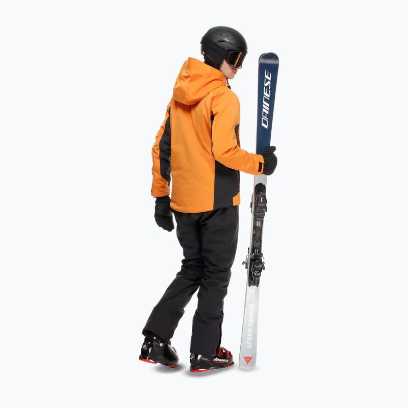 Mъжко скиорско яке Dainese Etra Aerosense Dry Core Ready oriole orange/stretch limo 8