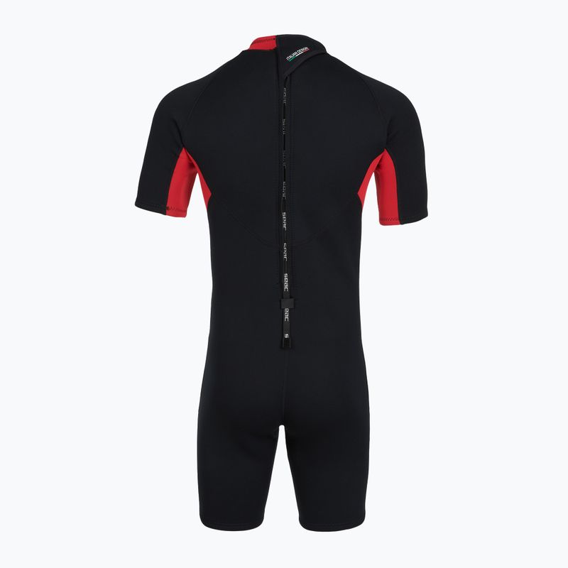 Мъжки неопреннов костюм за плуване SEAC Shorts Relax 2.2 mm black/red 3