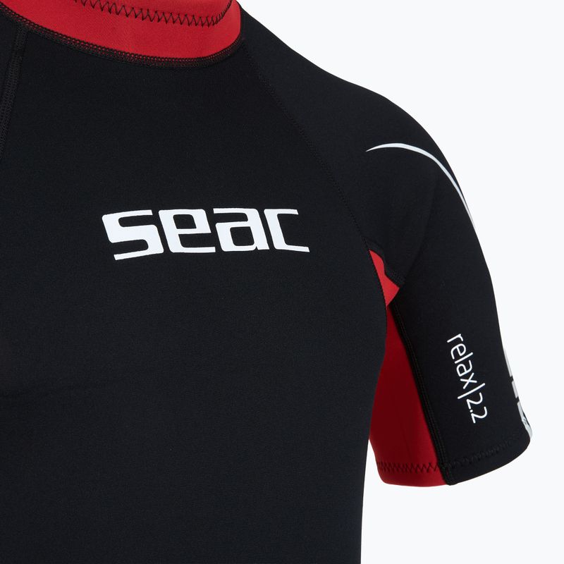 Мъжки неопреннов костюм за плуване SEAC Shorts Relax 2.2 mm black/red 4