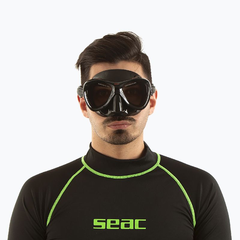Маска за гмуркане SEAC Cove black/red 4