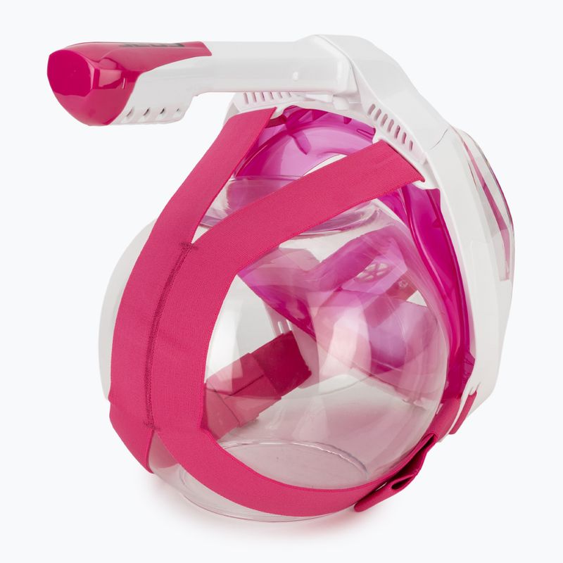 Mаска за цяло лице за шнорхелинг SEAC Magica white/pink 4