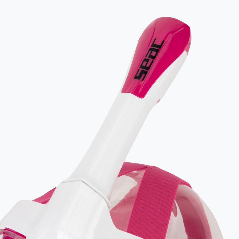 Mаска за цяло лице за шнорхелинг SEAC Magica white/pink 5