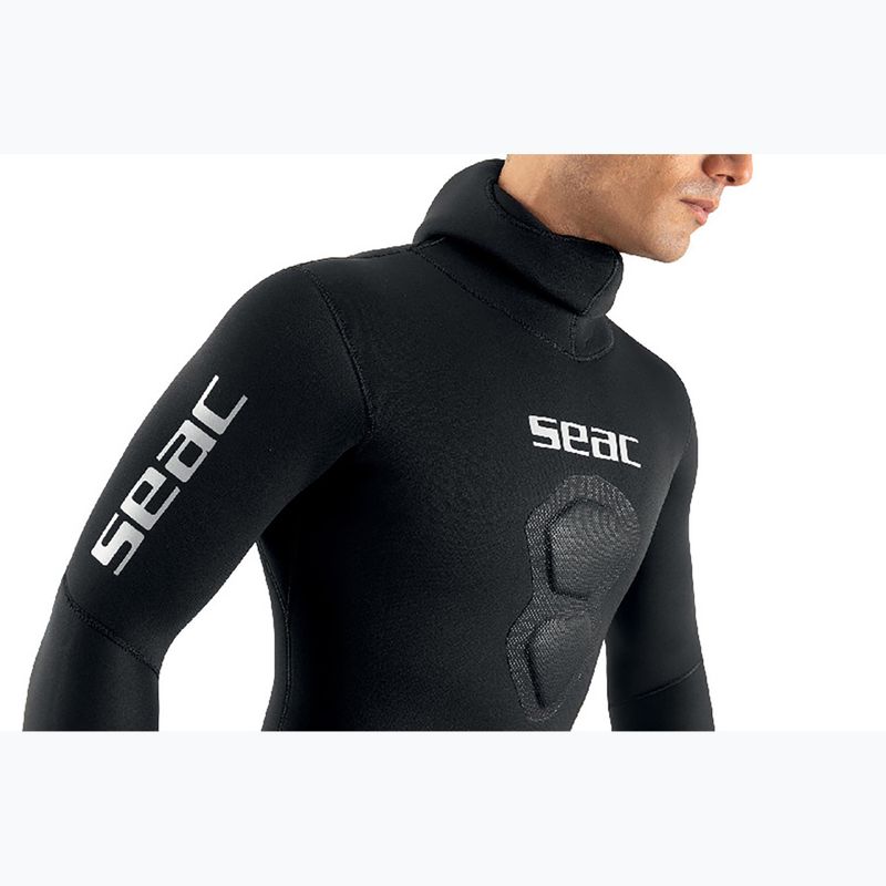 Мъжки неопренов костюм за гмуркане SEAC Royal 7 mm Long John+Jacket black 4