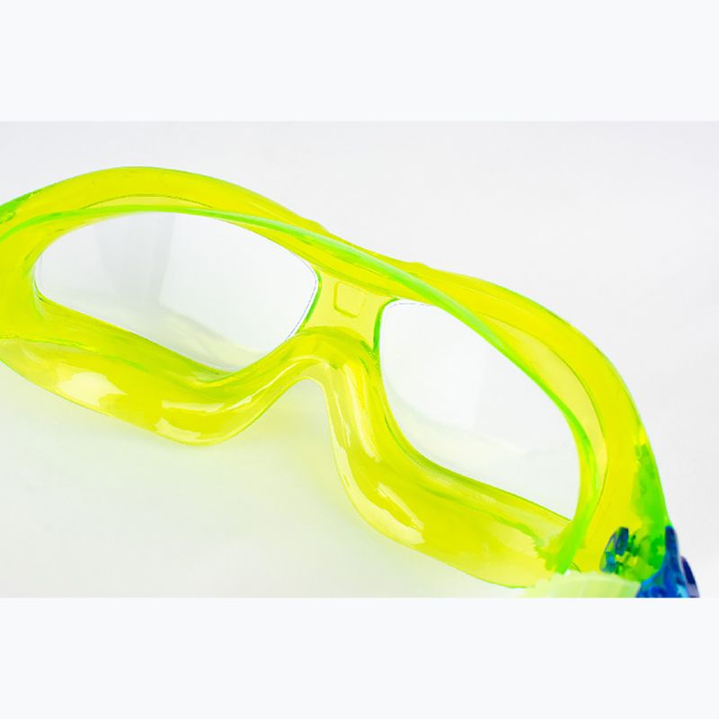 Детска маска за плуване SEAC Matt matt lime/clear 3