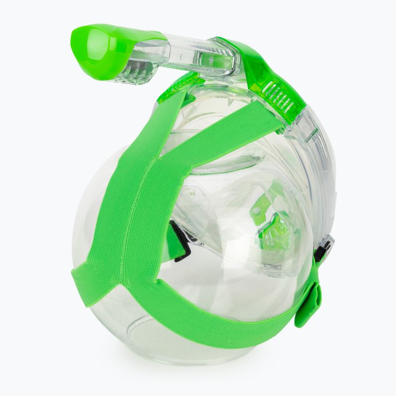 Детска цяла маска за шнорхелинг SEAC Libera lime transparent/lime 4