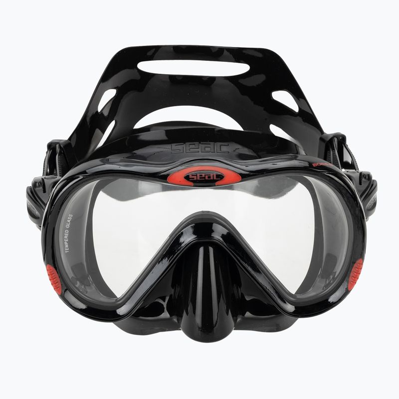 Маска за шнорхелинг Seac Boss black/red 2