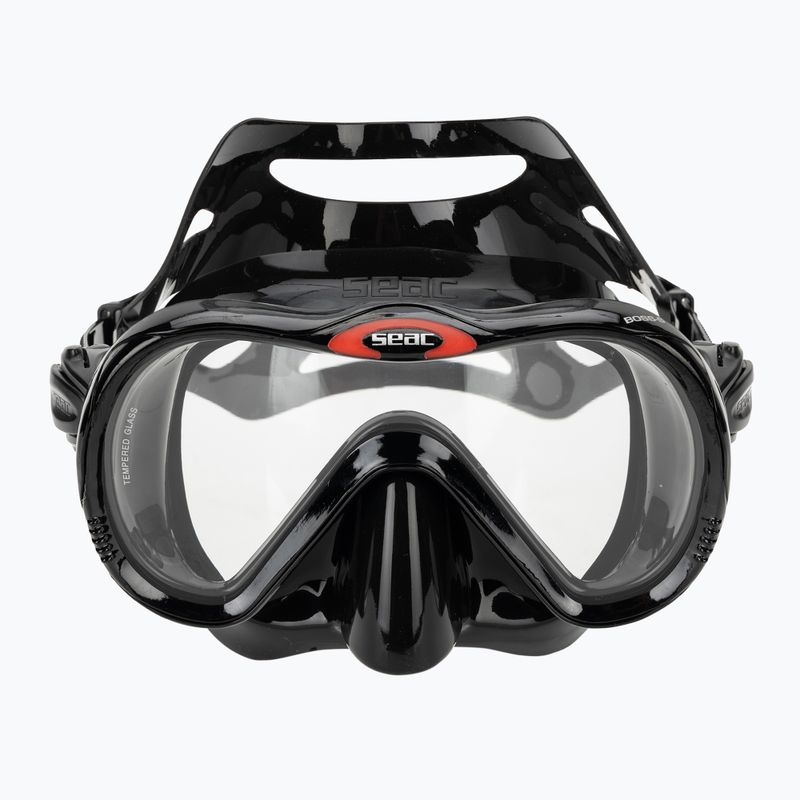 Маска за шнорхелинг Seac Boss black/silver 2