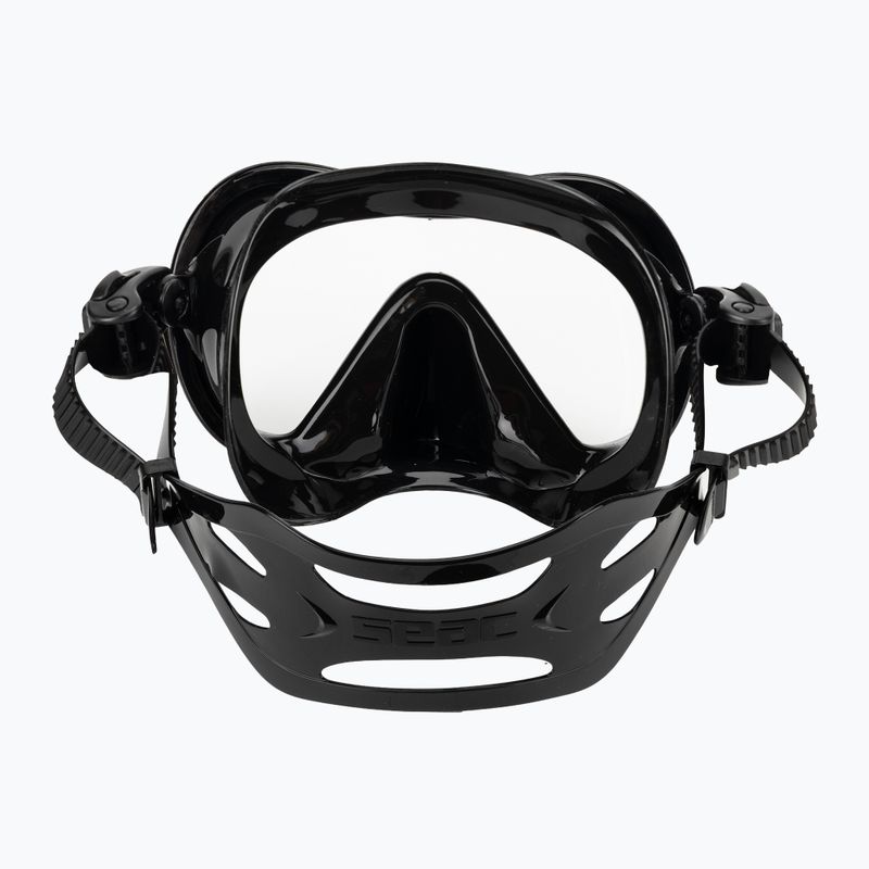 Маска за шнорхелинг Seac Boss black/silver 4