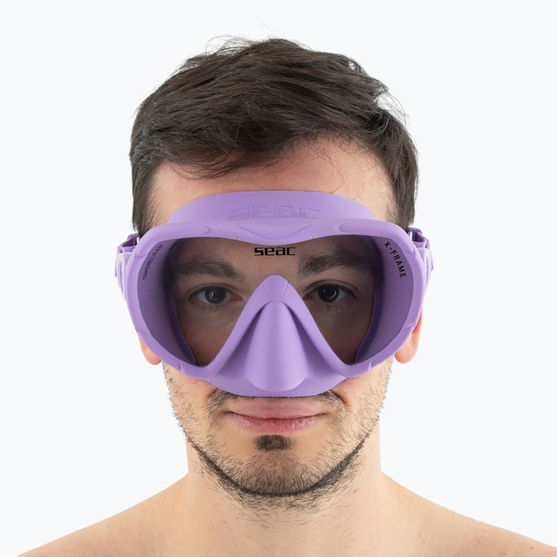 Маска за гмуркане SEAC X-Frame lilac 7