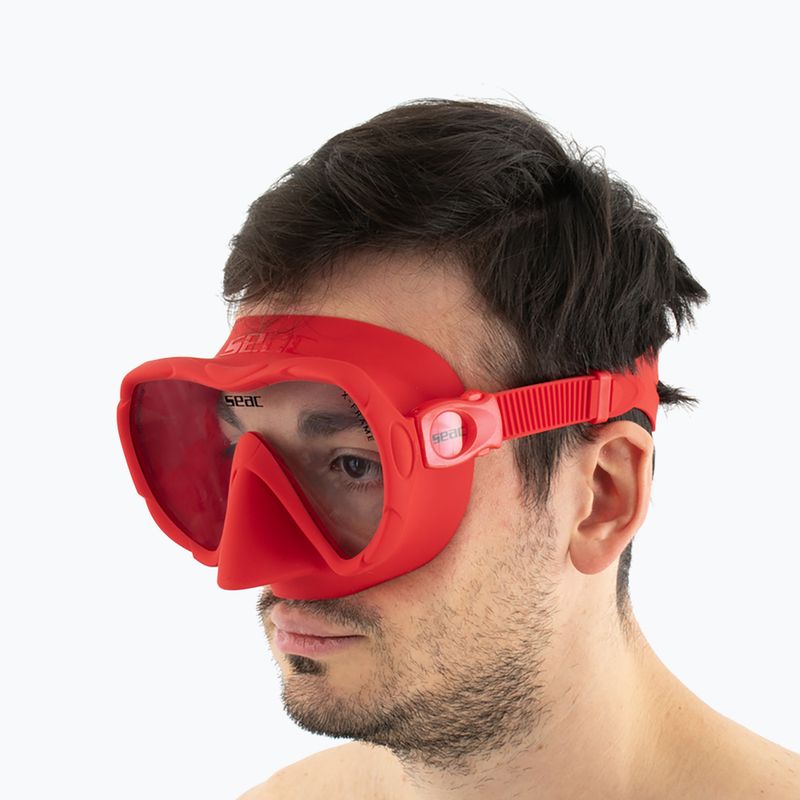 Маска за гмуркане SEAC X-Frame red 9