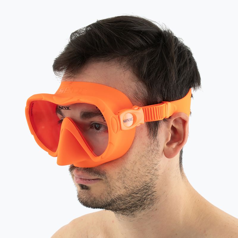 Маска за гмуркане SEAC X-Frame orange 10