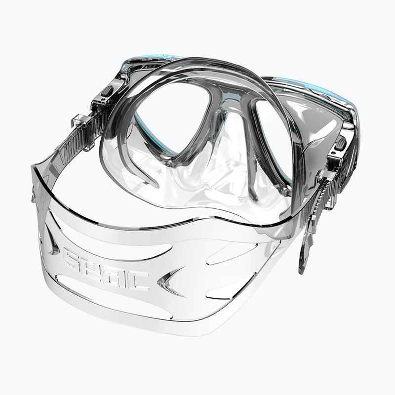 Маска за гмуркане SEAC Clear Antifog aquamarine 3
