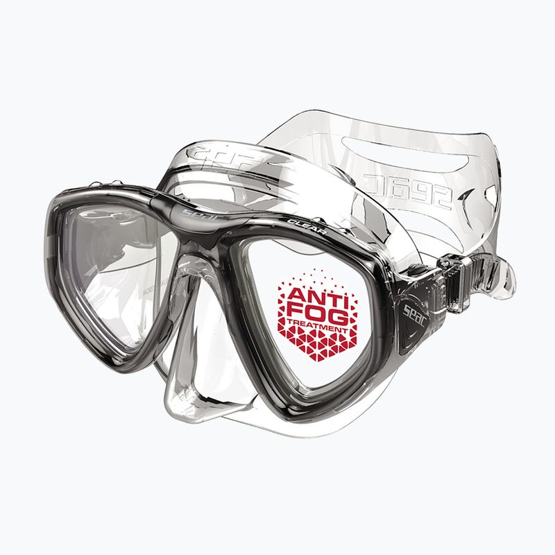 Маска за гмуркане SEAC Clear Antifog transparent black 2