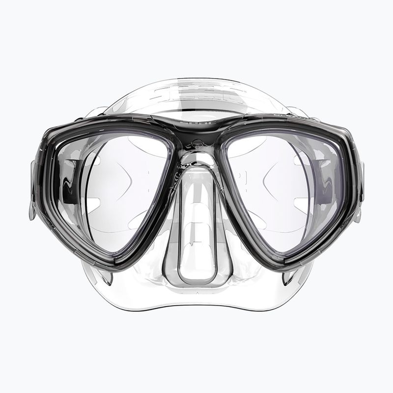 Маска за гмуркане SEAC Clear Antifog transparent black 4